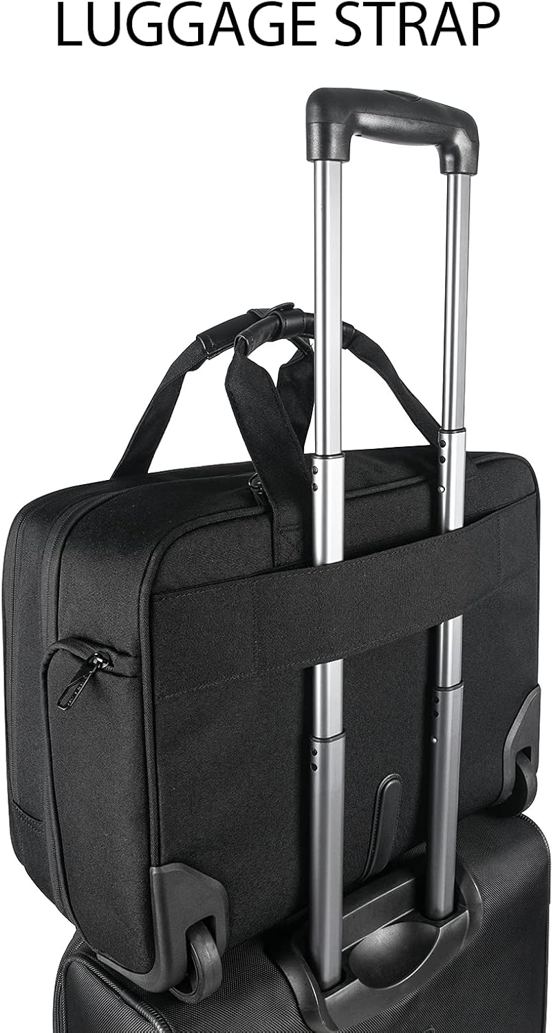 Black 17.3 Inch Rolling Laptop Bag with RFID Pockets R84724