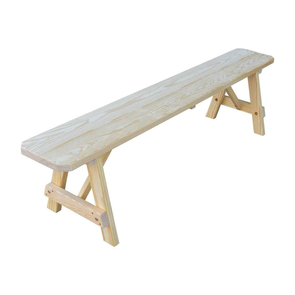 Pine 6' Traditional Bench - Tractor Red W899