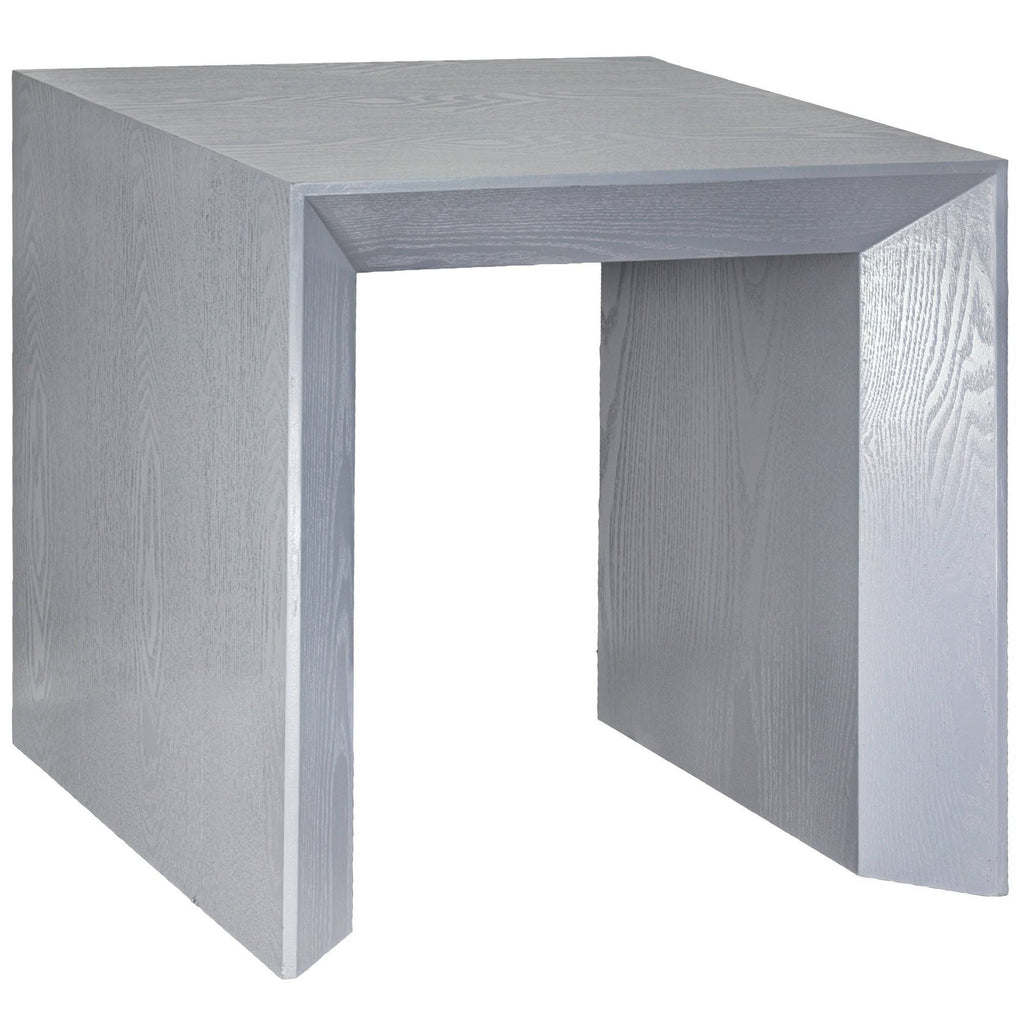 Grey Square Wood Accent Table N643