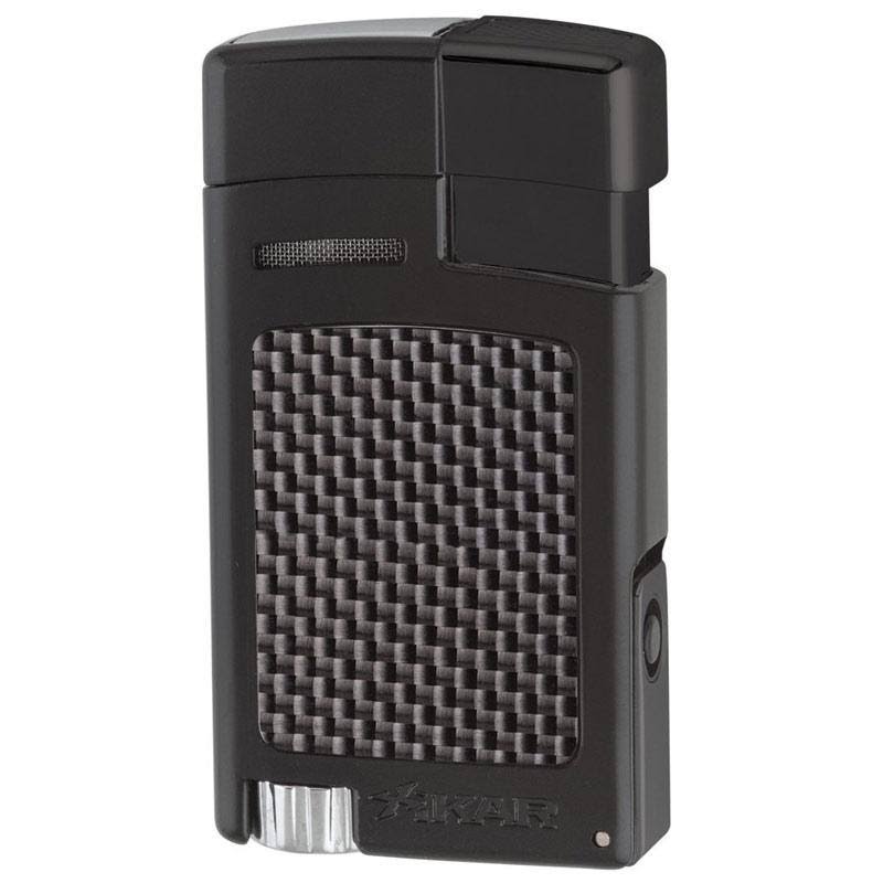 Black Carbon Fiber Jet Flame Lighter J2466