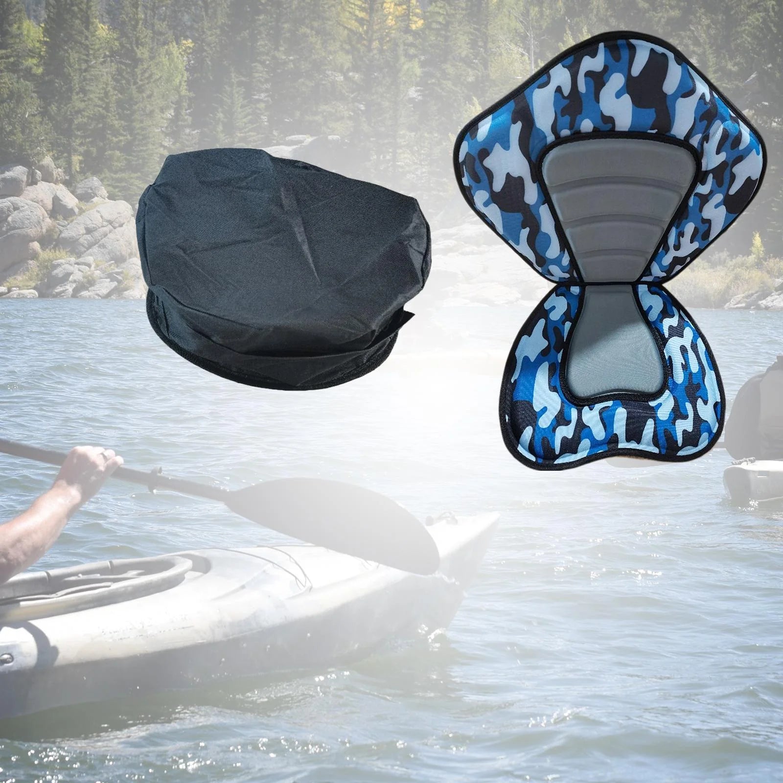 Kayak Seat Back Support Pad with Adjustable Strap E35447