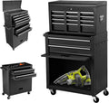 8-Drawer Rolling Tool Chest with Wheels and Lock (Black) S50594