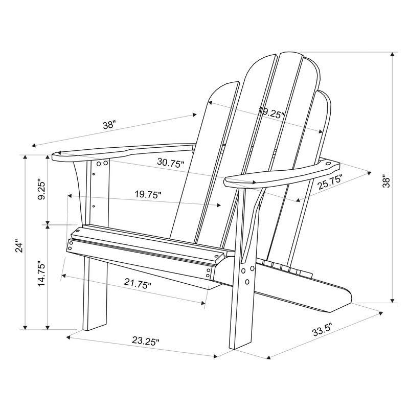 Blue Adirondack Chair J162534