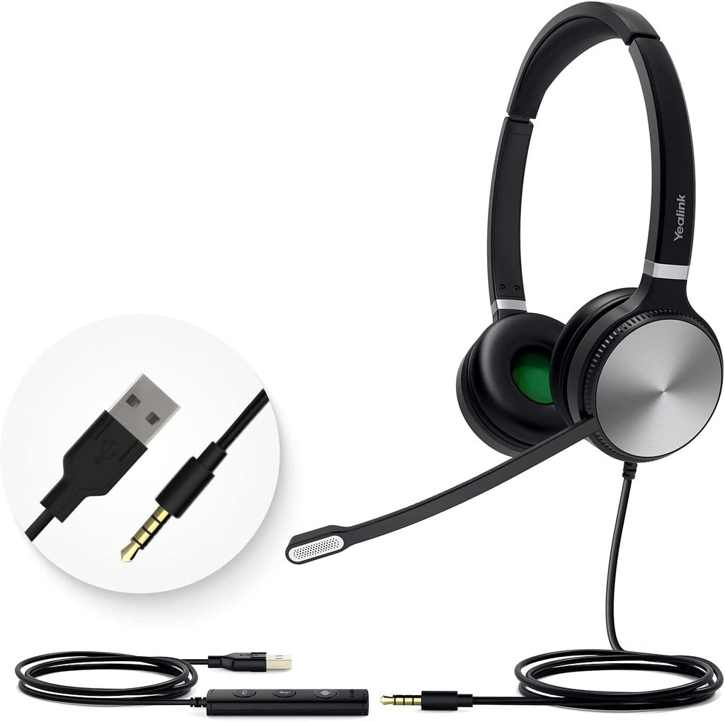 UH36-DUAL Noise Cancelling USB Wired Headset with Mic X3137