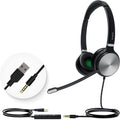 UH36-DUAL Noise Cancelling USB Wired Headset with Mic X3137
