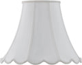 White Vertical Piped Scallop Bell K62580