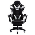 White Swiveling PC Racing Game Chair C7048