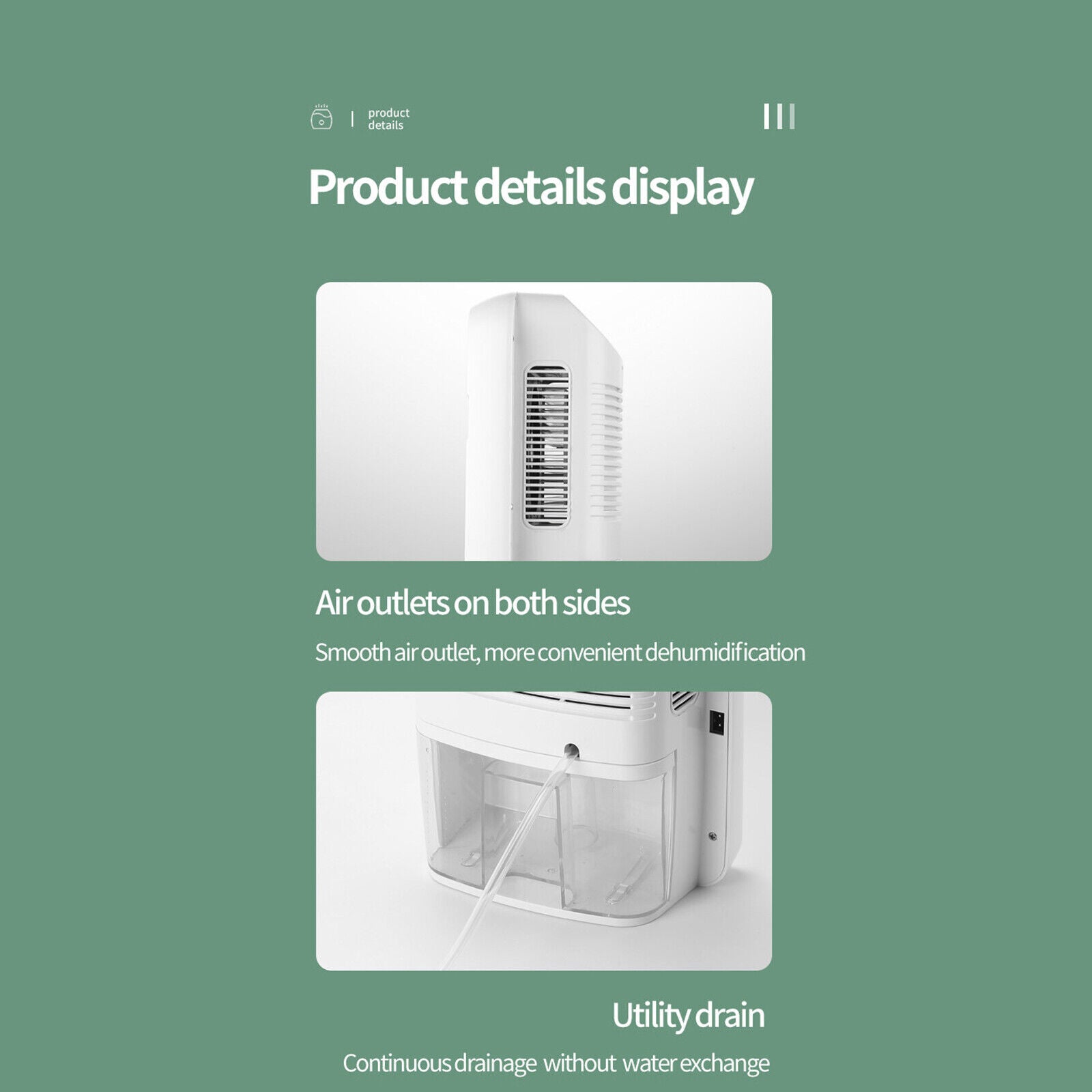 2.5L Dehumidifier with LCD Displays N757