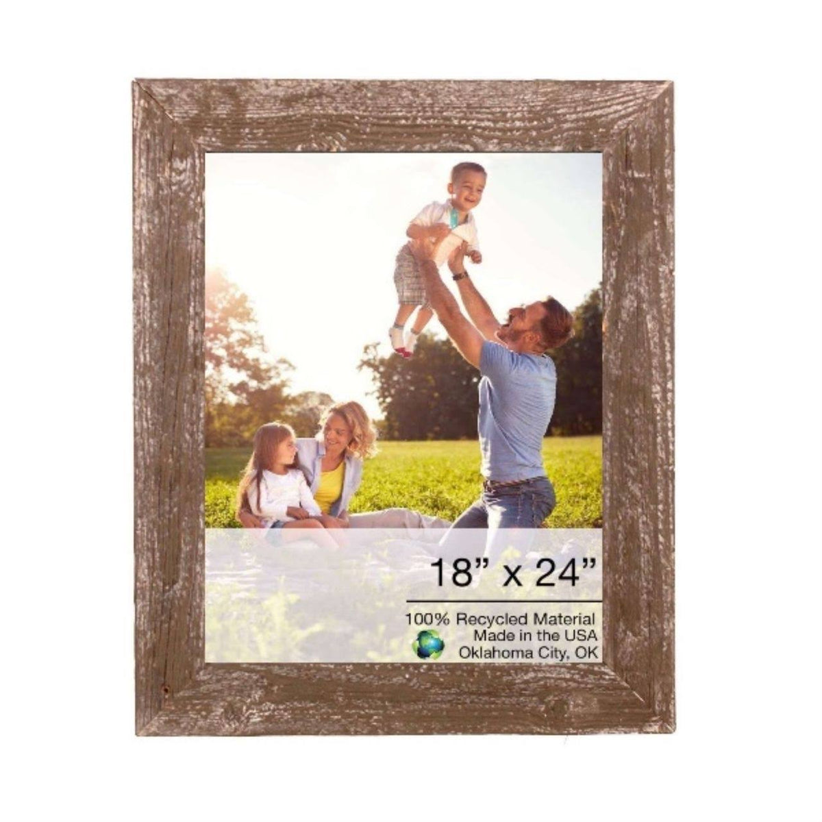 Rustic Farmhouse Espresso Wood Frame M7090