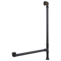 Black Pop-Up Tub Drain with Swivel Head and Daisy Wheel Overflow D75313