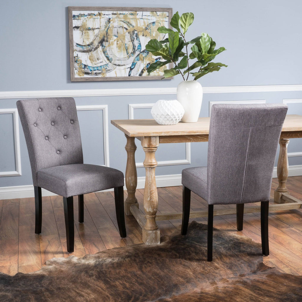 Deep Purple Fabric Dining Chair (Set of 2) S95841