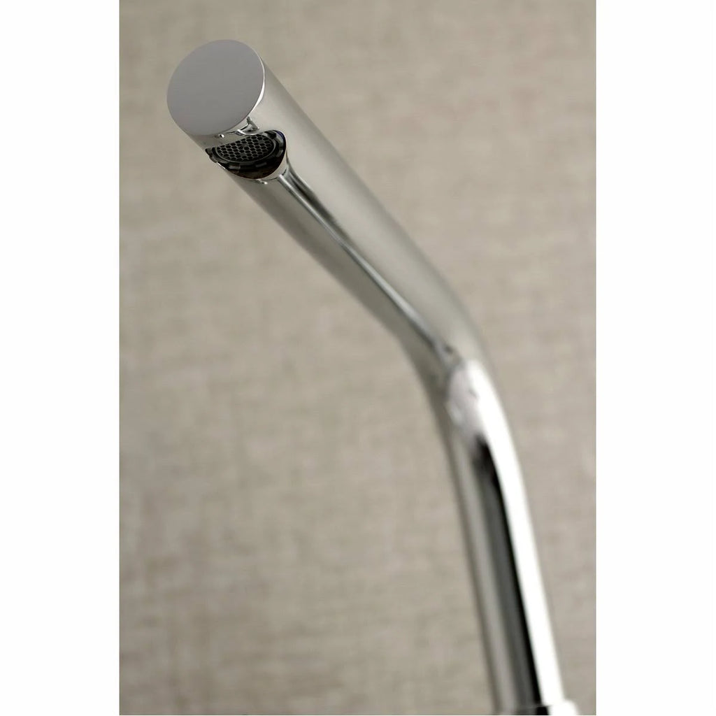 Brushed Nickel Adjustable Center Wall Mount Kitchen Faucet P687