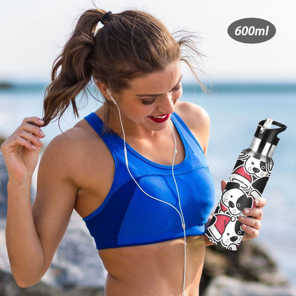 Stainless Steel Insulated Water Bottle with Straw Lid U147