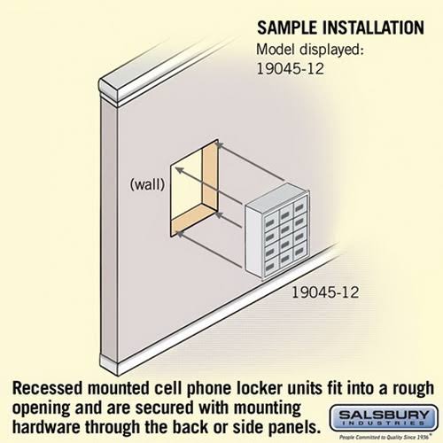 4 Door Cell Phone Storage Locker Q948