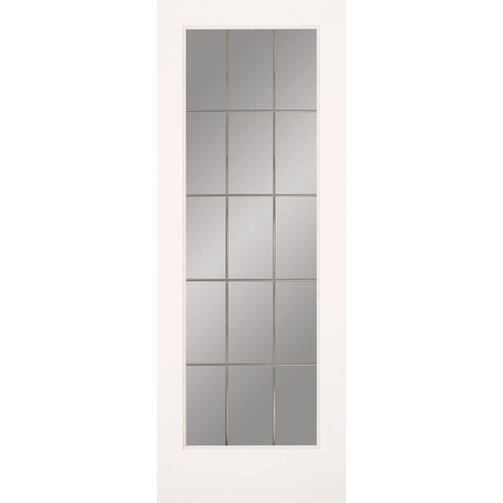 36 in. x 80 in. Primed MDF Interior Door Slab W67183