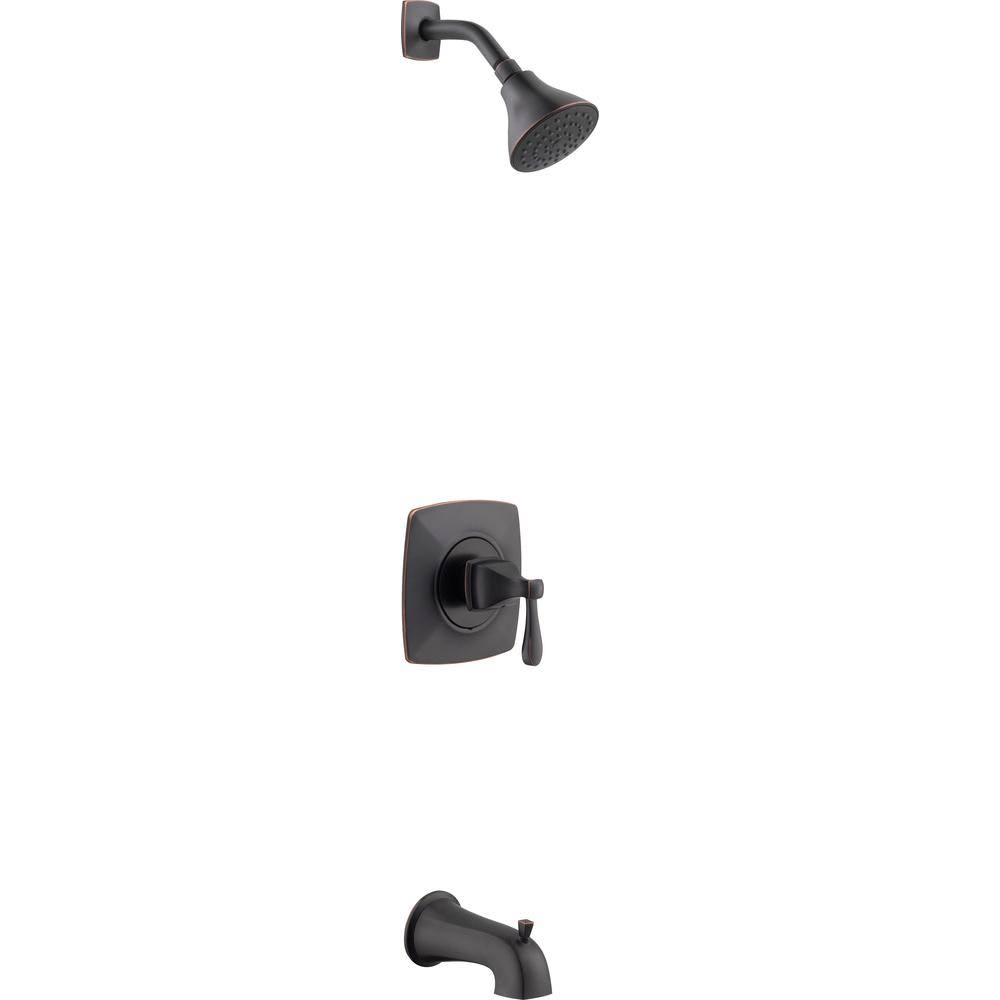 Bronze Single-Handle Tub and Shower Faucet V373