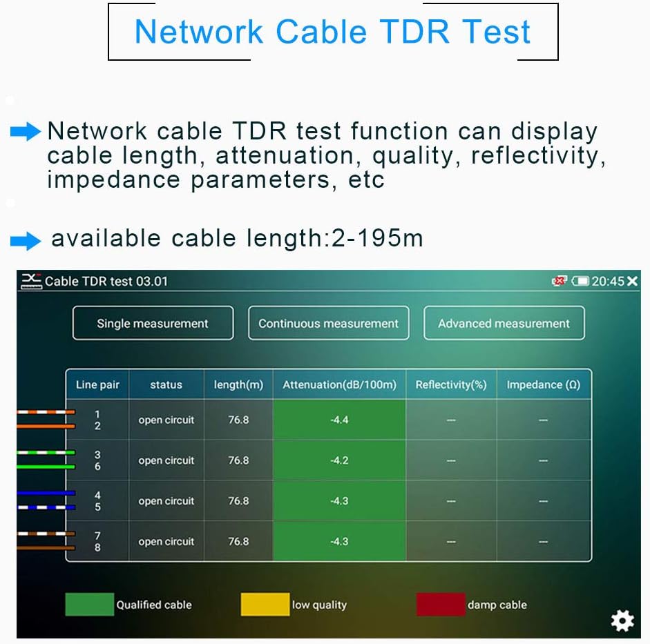 7 Inch CCTV Tester with PoE, HDMI, WiFi, PTZ C46073