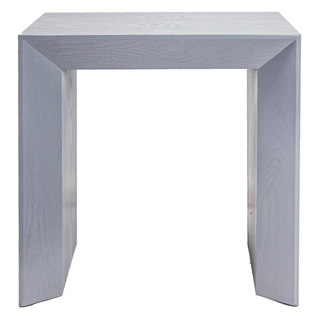 Grey Square Wood Accent Table N643