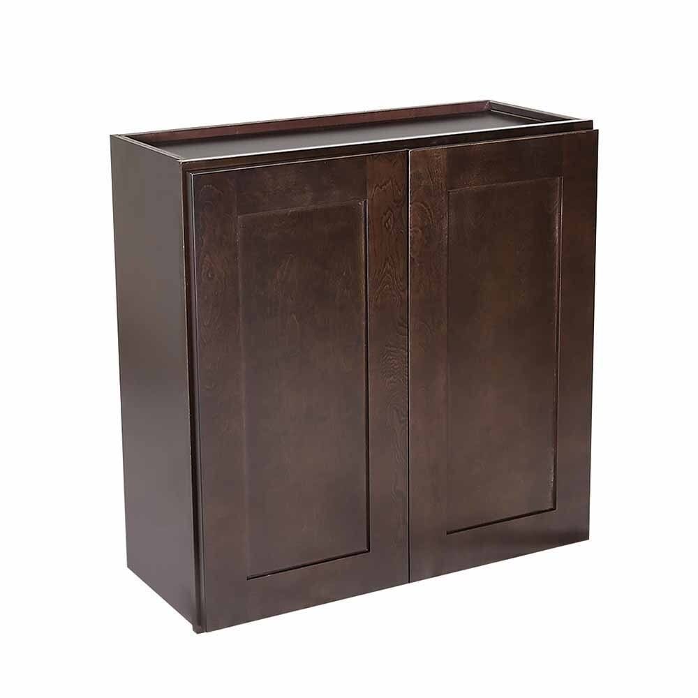 Espresso Double Door Kitchen Cabinet W38719