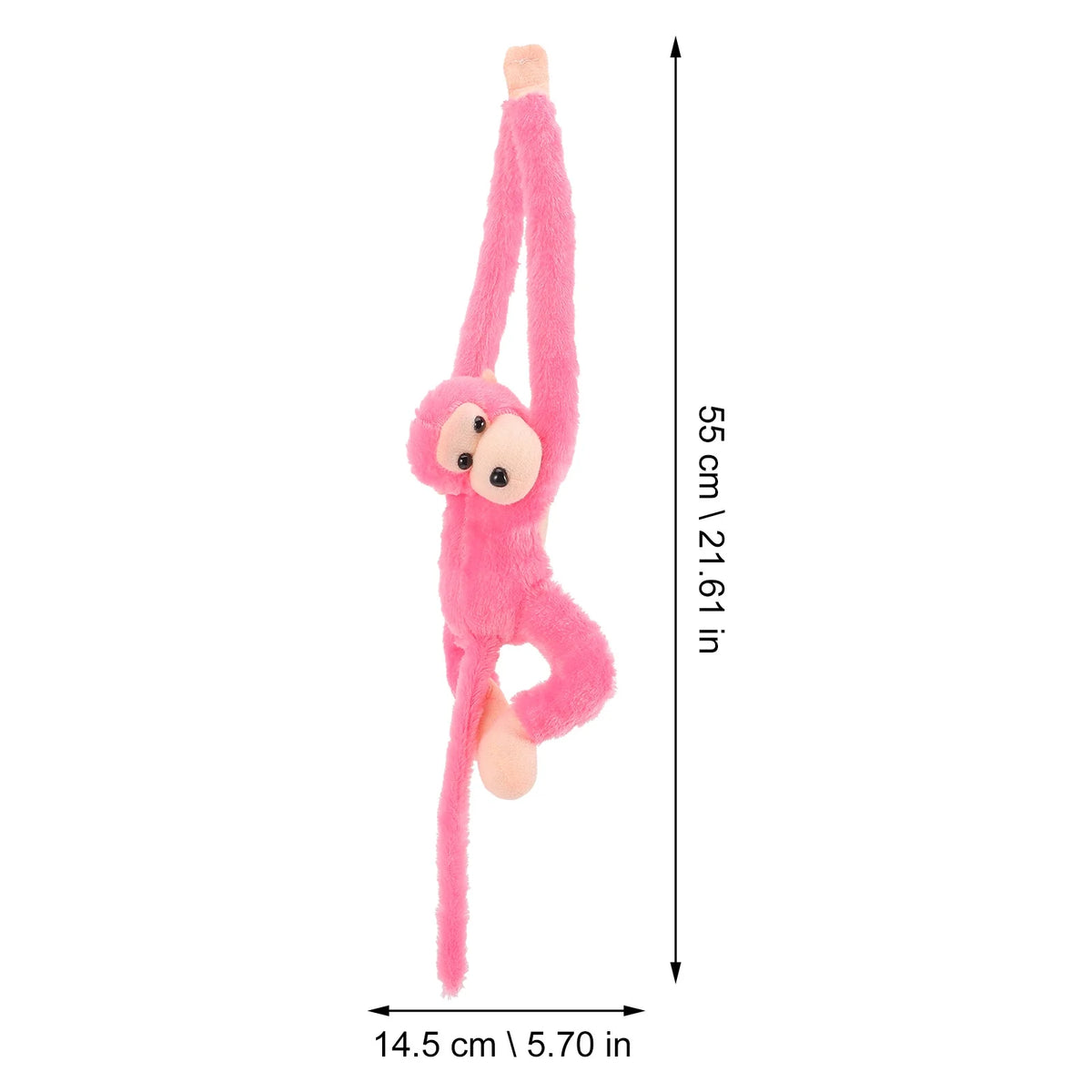 2Pcs Hanging Plush Monkey Doll Stuffed Animal Toy X3863