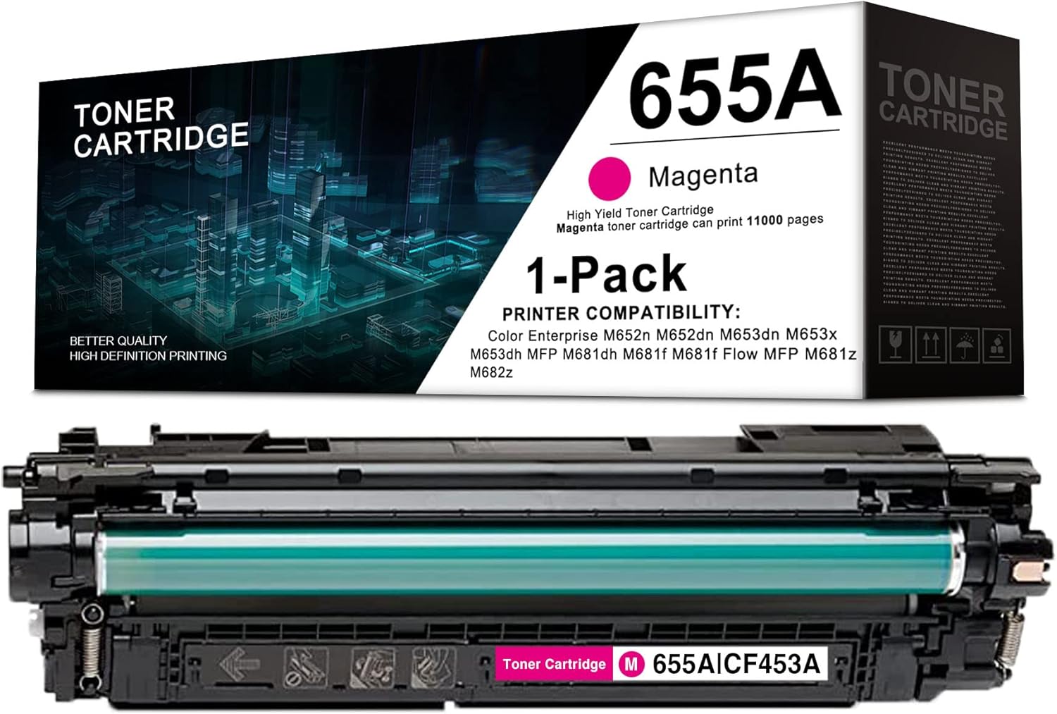 Magenta 655A CF453A Toner Cartridge N695