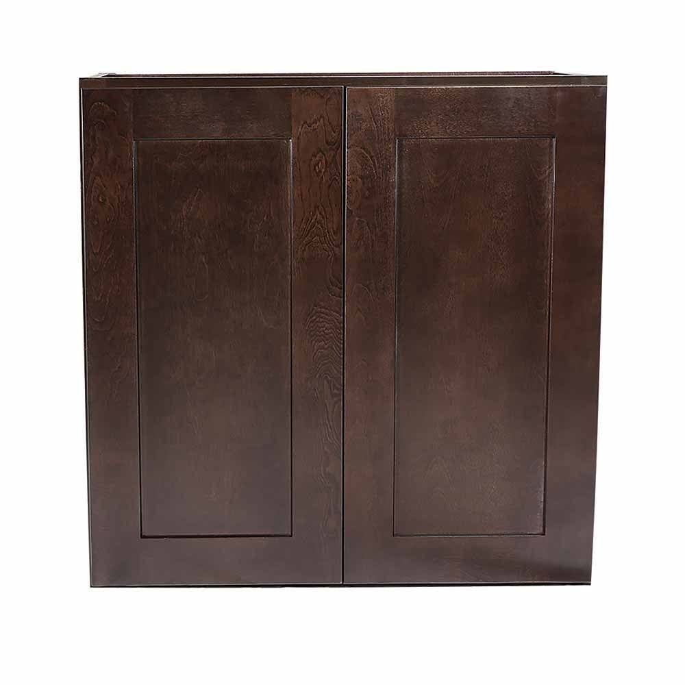 Espresso Double Door Kitchen Cabinet W38719