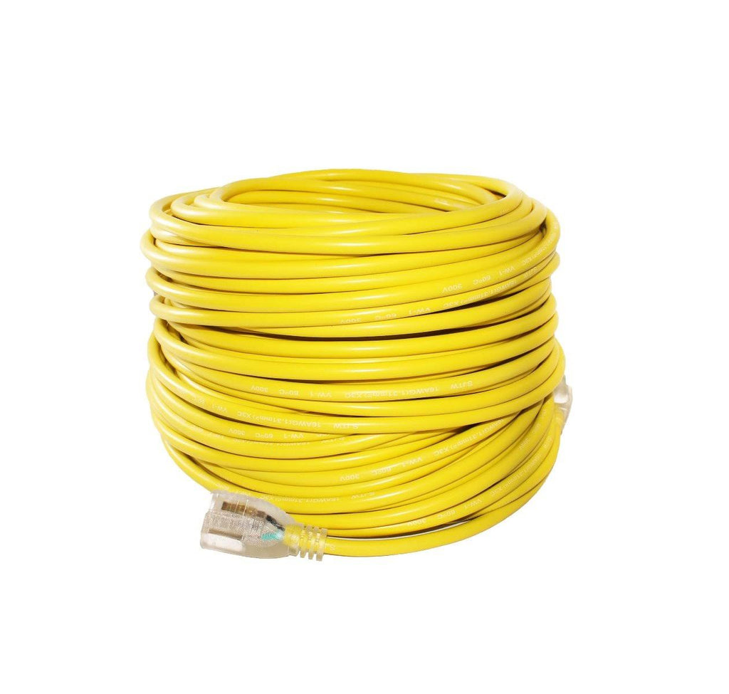 Heavy-Duty Extension Cord, 200 ft, Yellow S647671