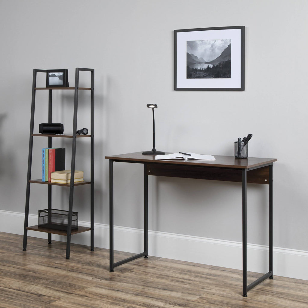 Brown 4 Shelf Ladder Bookcase M914420