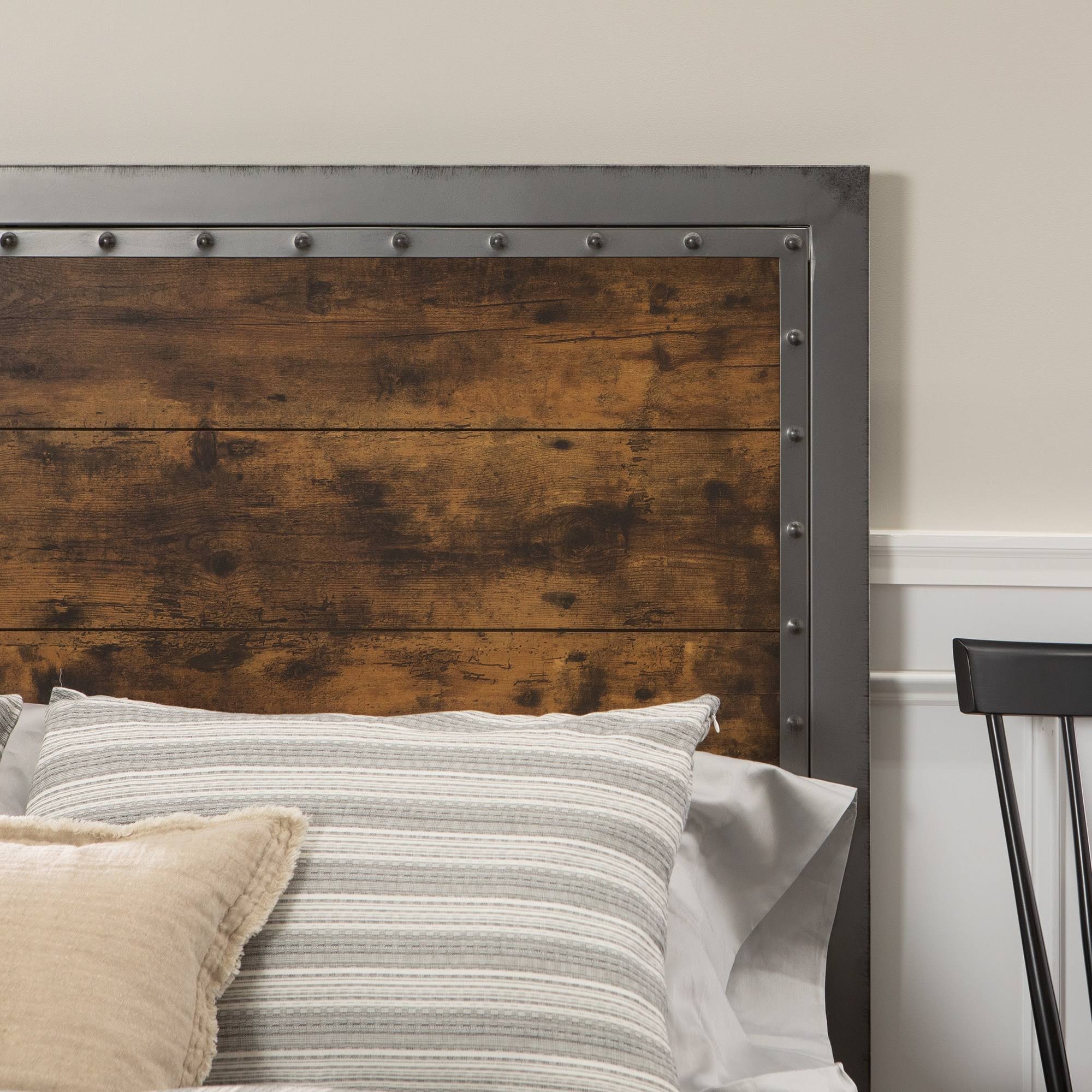 Queen Metal and Wood Headboard B248608