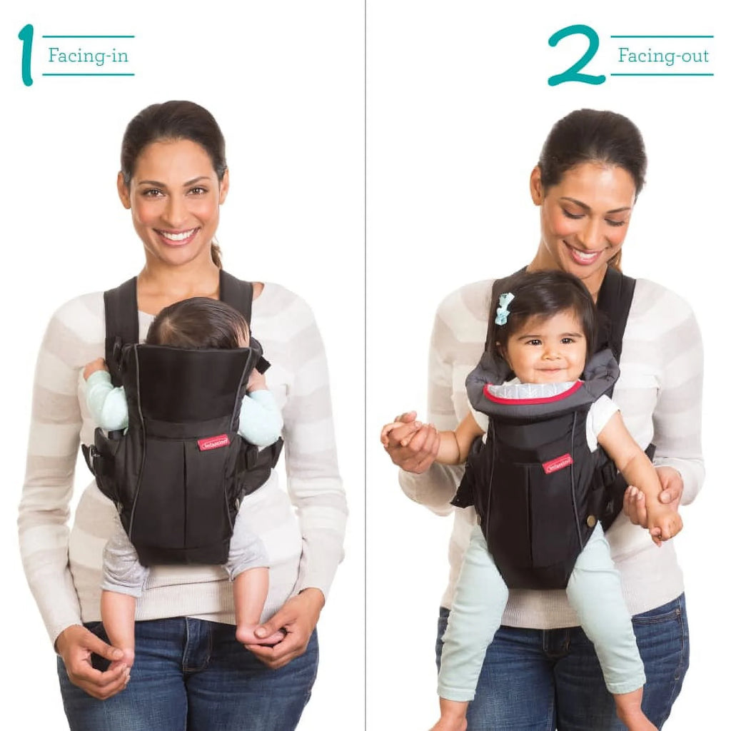 Black 2-Position Baby Carrier with Pocket Q199