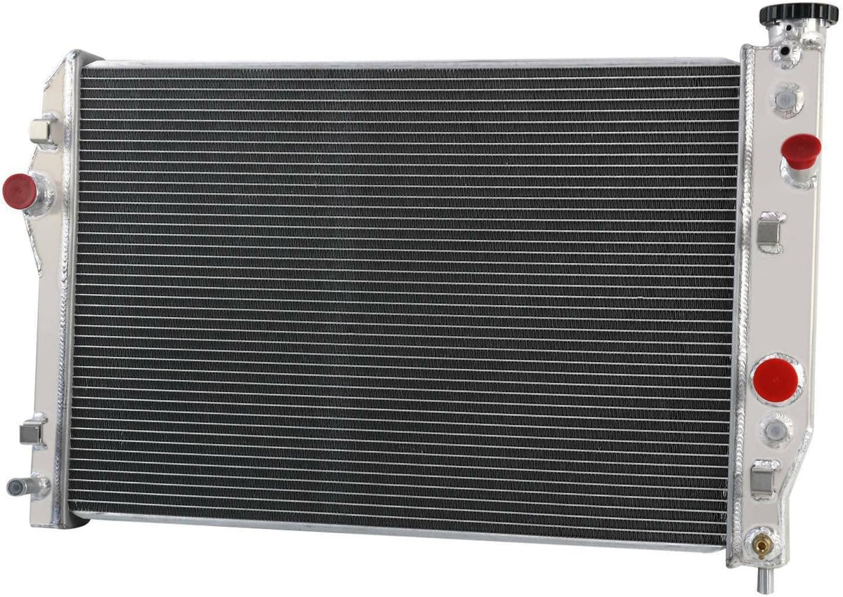 3 Row Aluminum Radiator with Electric Fan Shroud Thermostat Kit K118058