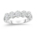 Composite Diamond Five Stone Band in Platinum G328