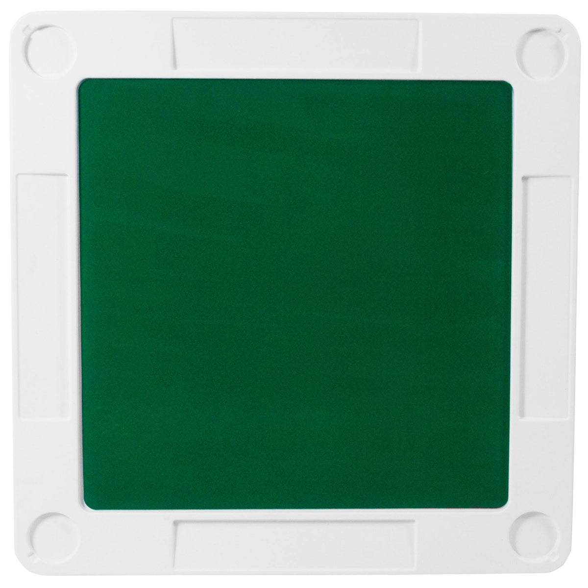 34.5x22 Square 4-Player Folding Card Game Table with Green Felt C120017
