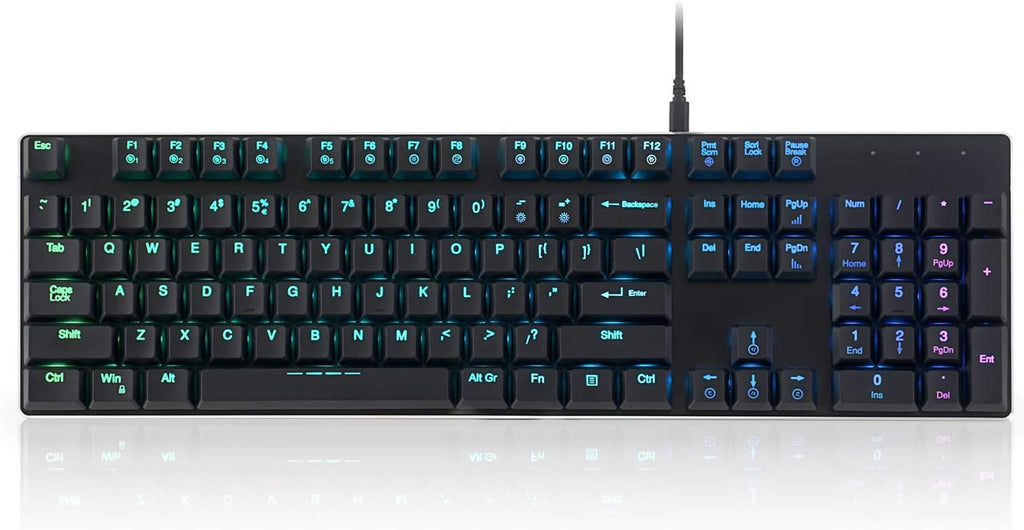 Full-Size Mechanical Keyboard with Kailh Low Profile Brown Switch, Pack of 2 M41846