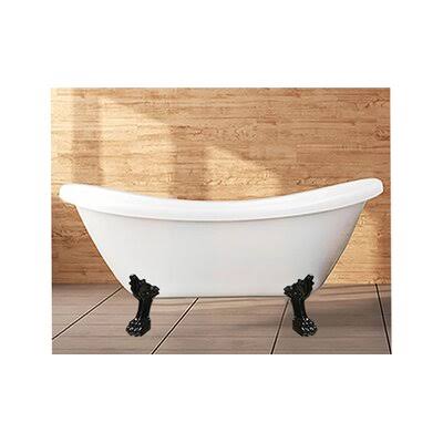 Freestanding Soaking Fiberglass Bathtub J88637