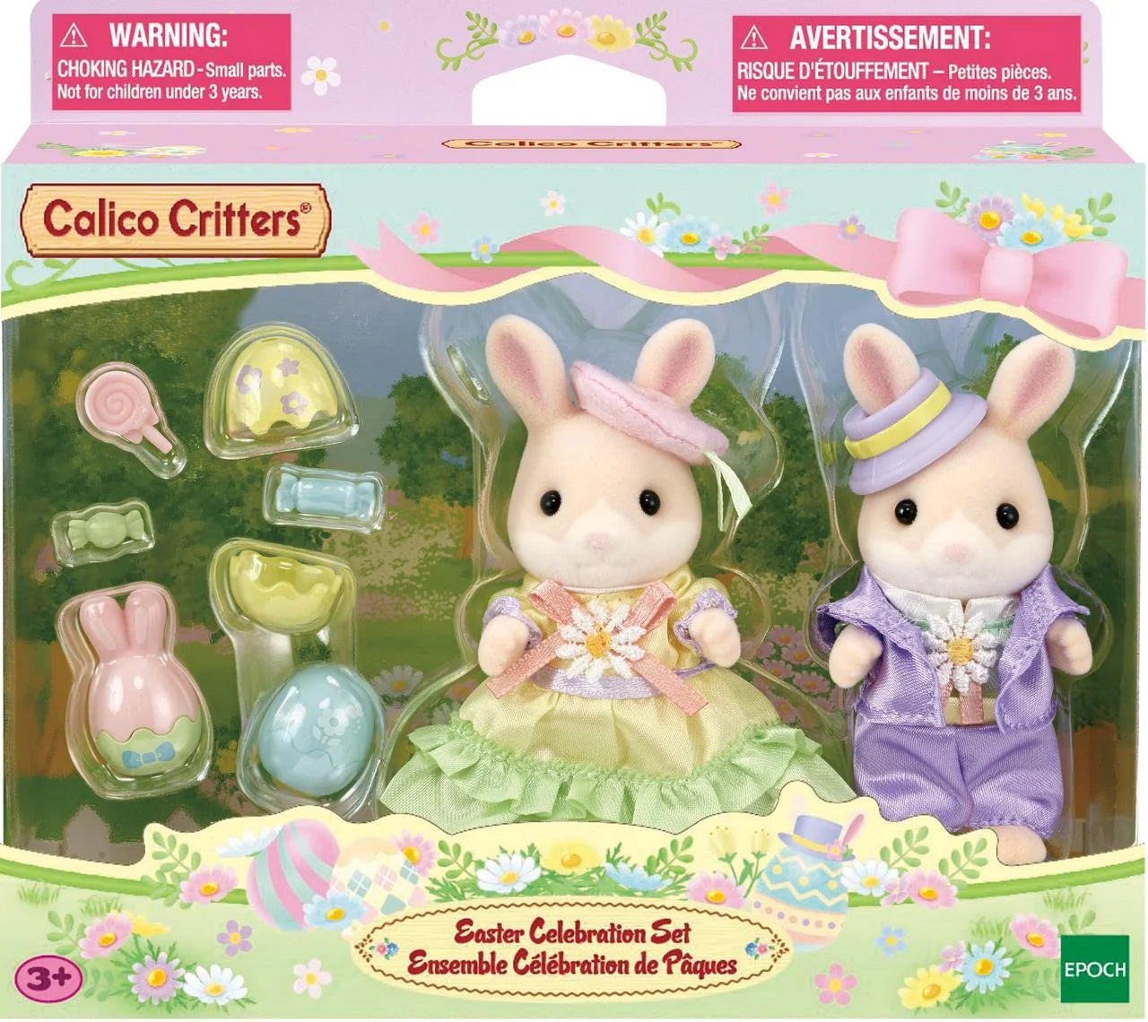 Easter Celebration Dollhouse Playset with 2 Collectible Figures and Accessories Q910494