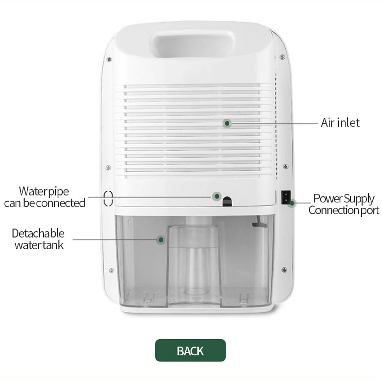 2.5L Dehumidifier with LCD Displays N757