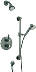 Chrome Thermostatic Shower System with Two Way Diverter and Slide Bar Kit N87991