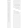 Fluted PVC Pilaster with Decorative Capital & Base (Pair) P534143