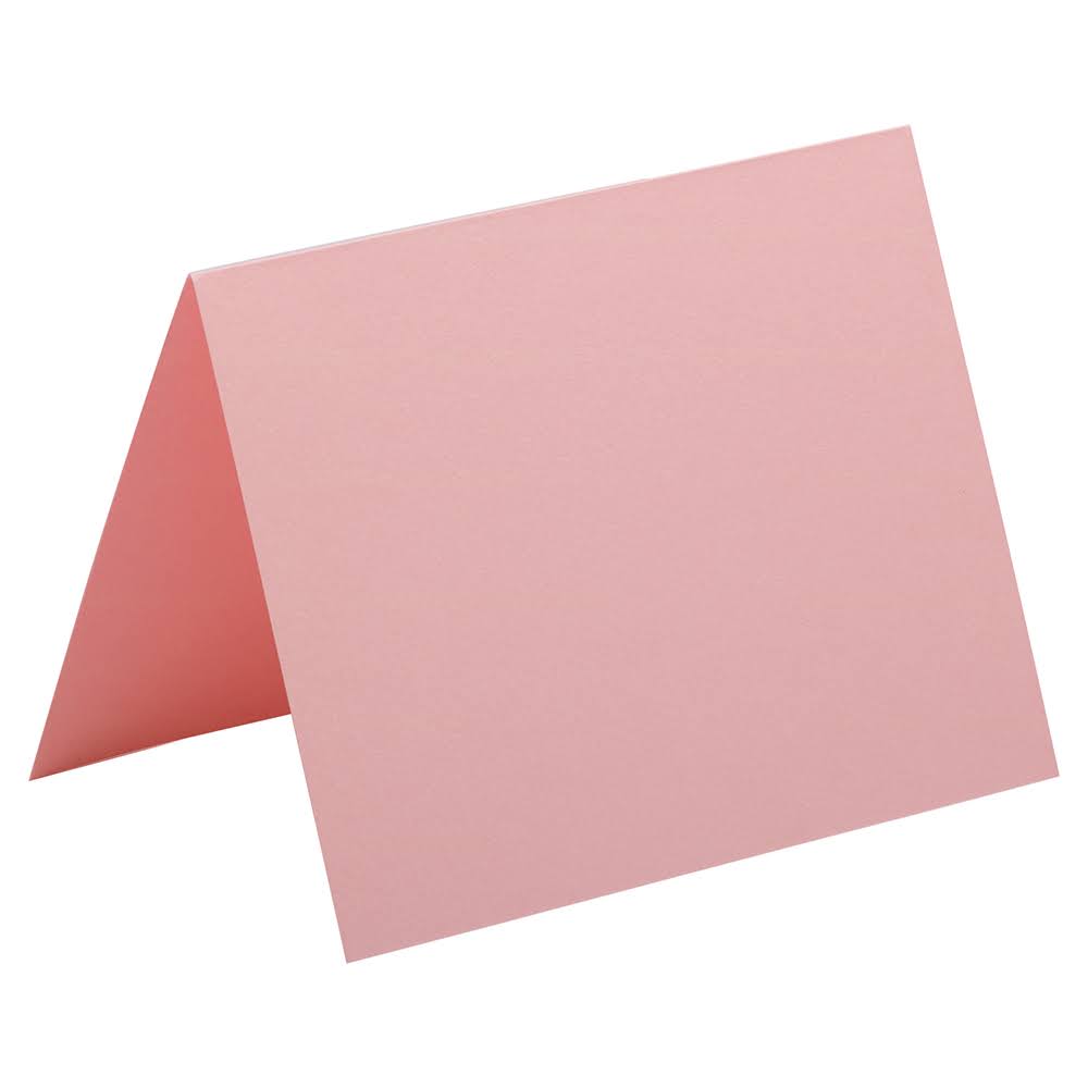 Baby Pink Foldover Cards, 500 per Pack V13240