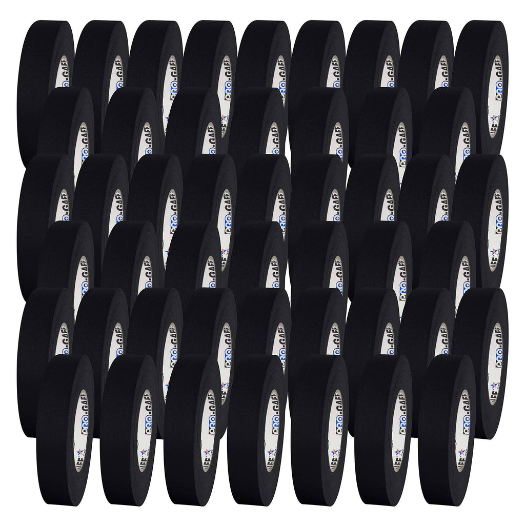Black Gaffers Tape 1x22 x 55 Yard Roll (Pack of 48) X24455