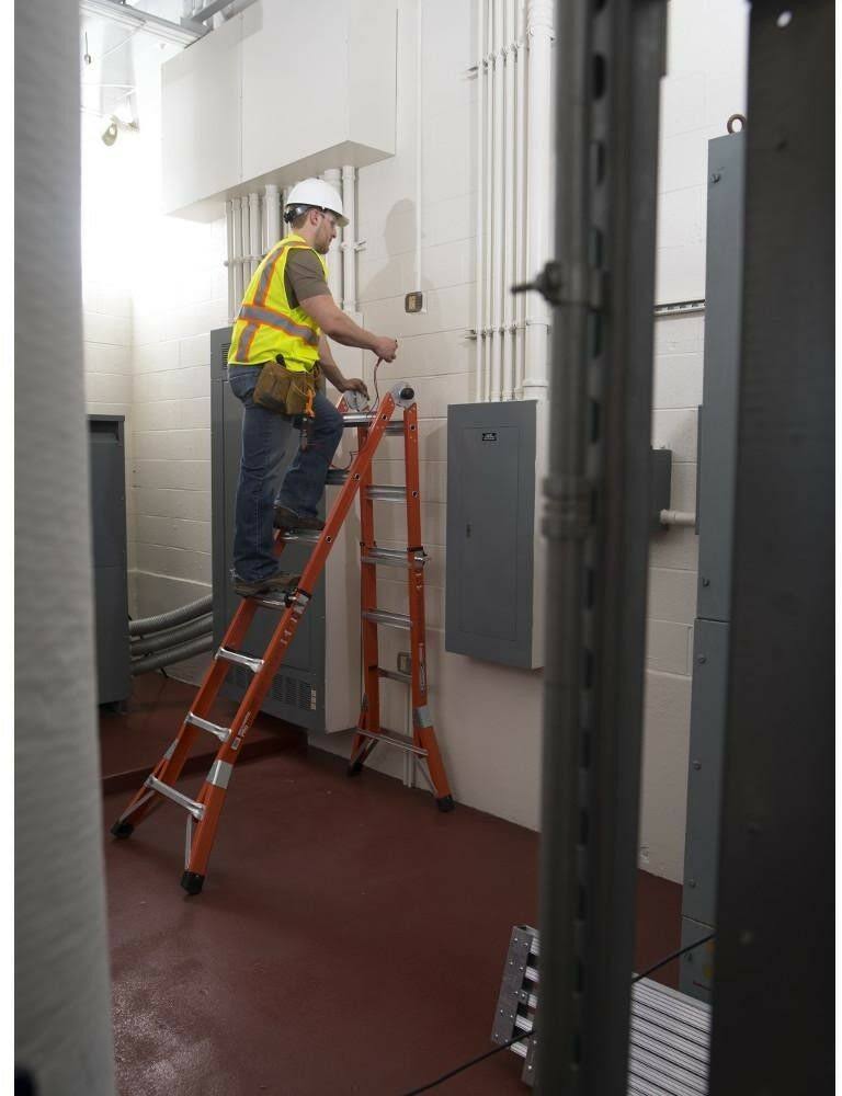 18 ft Fiberglass Multi-Position Ladder Z5306
