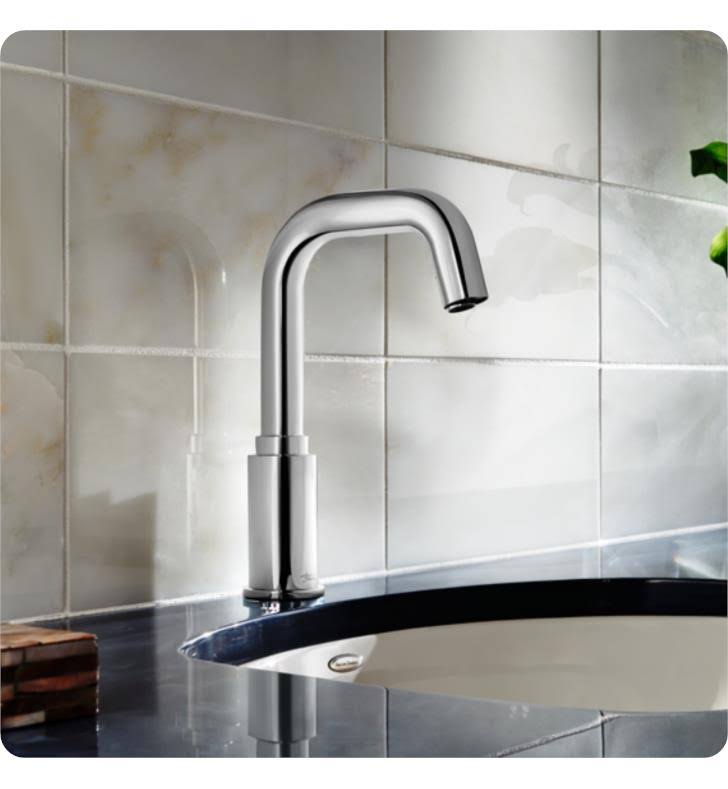 Polished Chrome Deck-Mount Sensor-Operated Faucet W8194