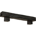 Burnished Cedar Faux Wood Fireplace Mantel Kit with Alamo Corbels Q119344