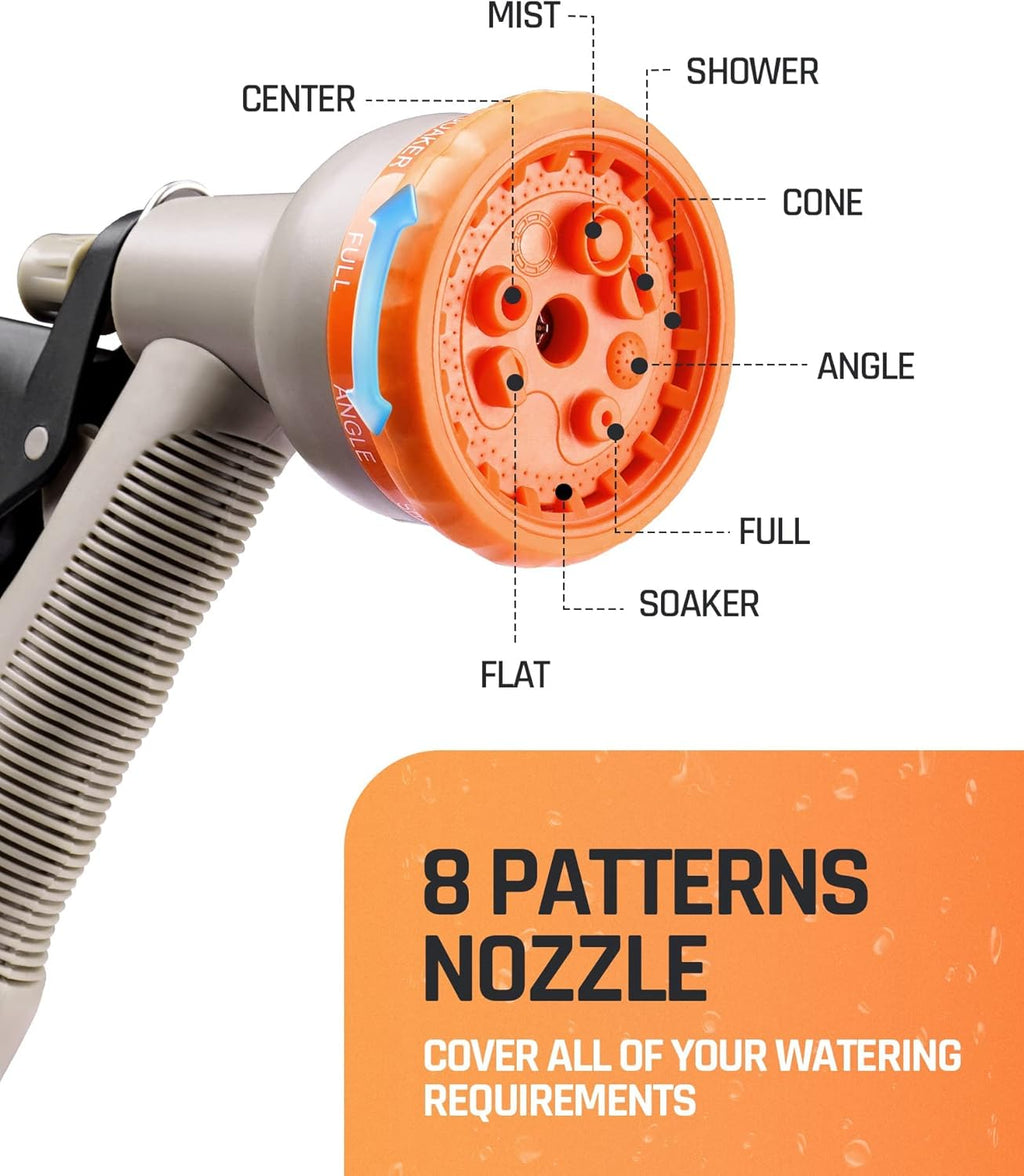 100 FT 1/2 Retractable Wall Mounted Garden Hose Reel with Automatic Rewind A4846