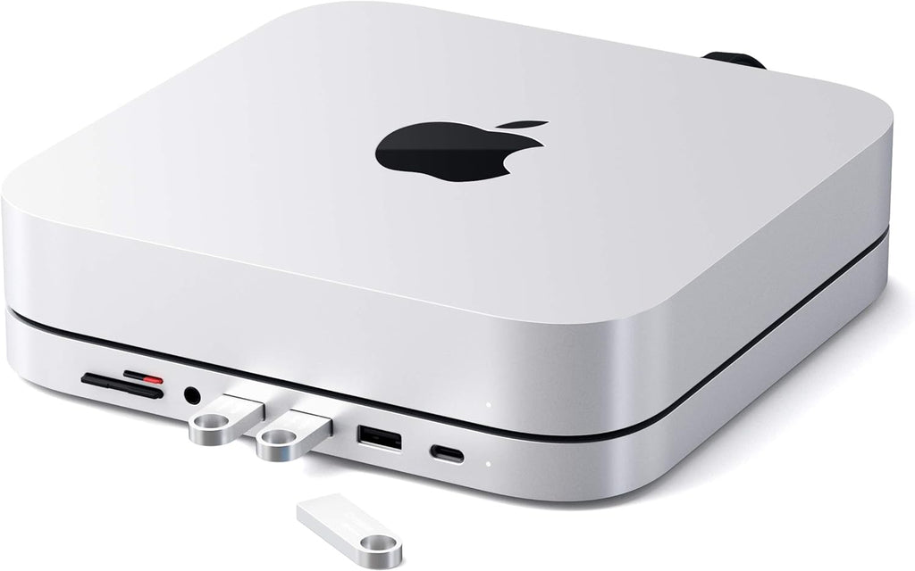 USB-C Aluminum Stand & Hub with Data Port, Card Readers, USB 3.0 & Headphone Jack C868