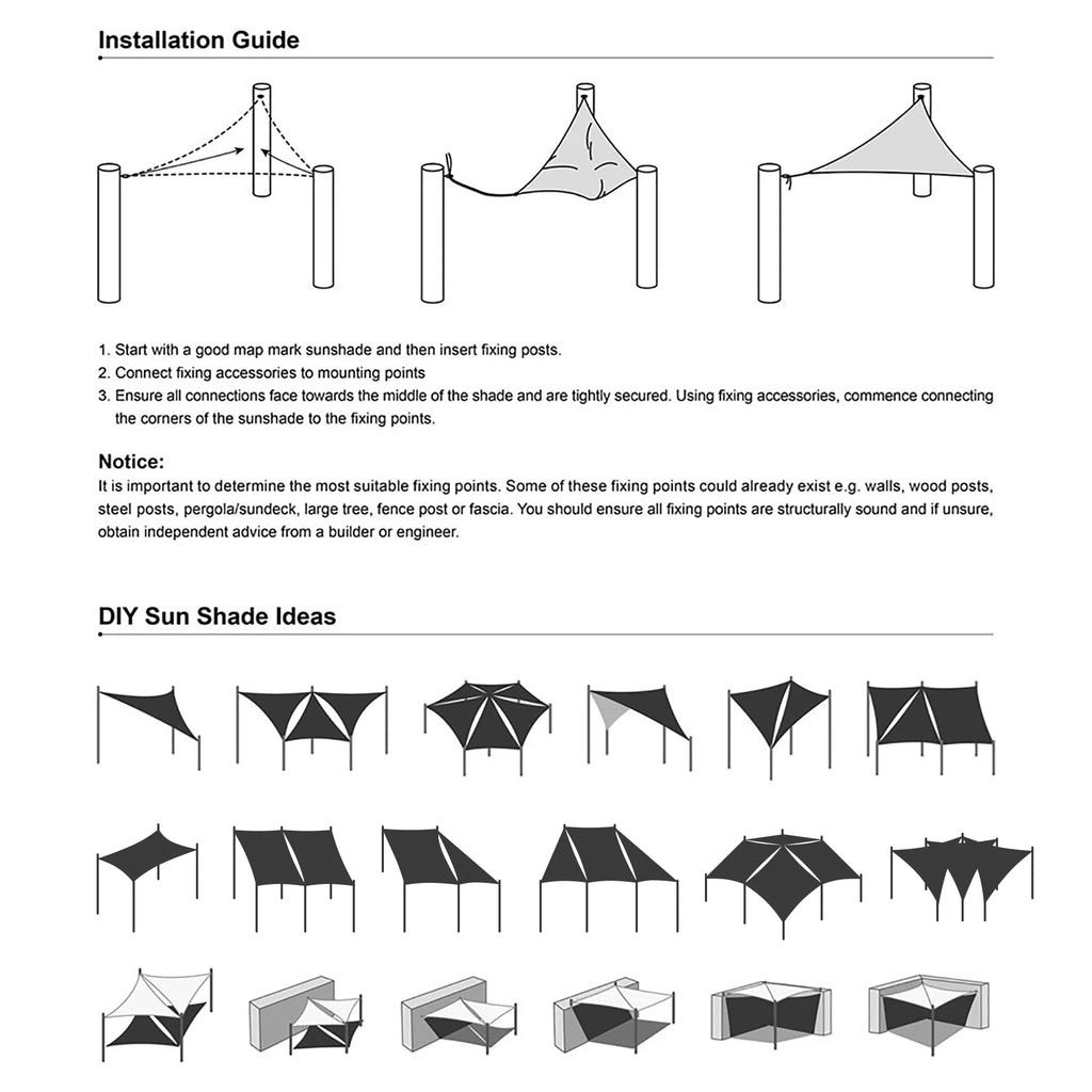 2 Pack 12x12 Ft 97% UV Block Square Sun Shade Sail HDPE Canopy I636674