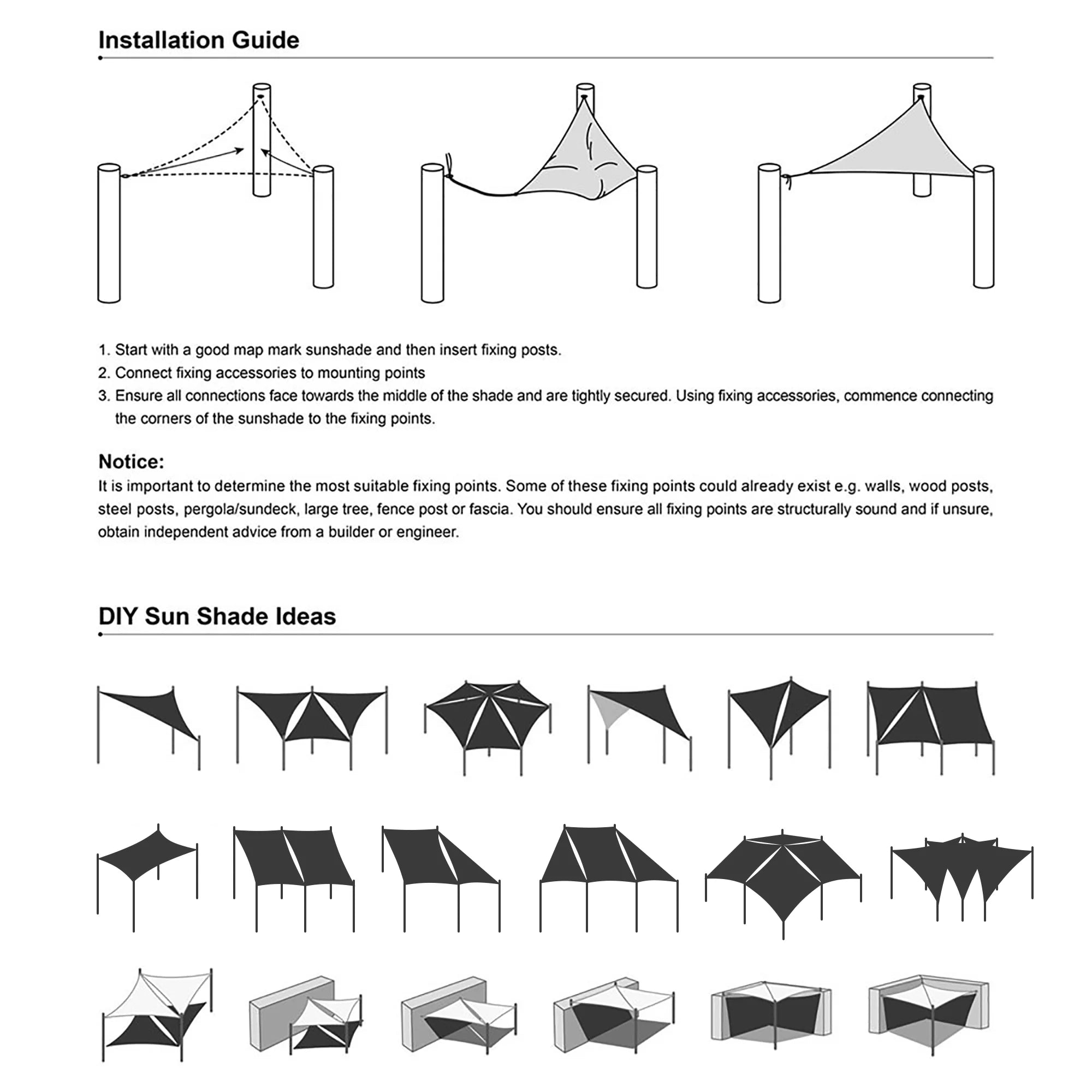 2 Pack 12x12 Ft 97% UV Block Square Sun Shade Sail HDPE Canopy I636674