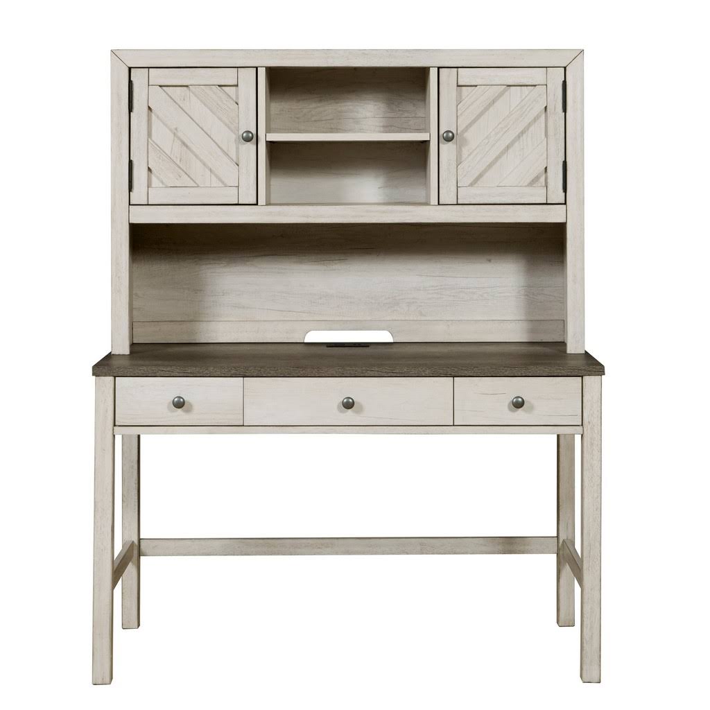 Beige 2 Door Desk Hutch Q241411