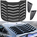Matte Black Rear and Side Window Louvers Sun Shade Cover for Ford Mustang G77508